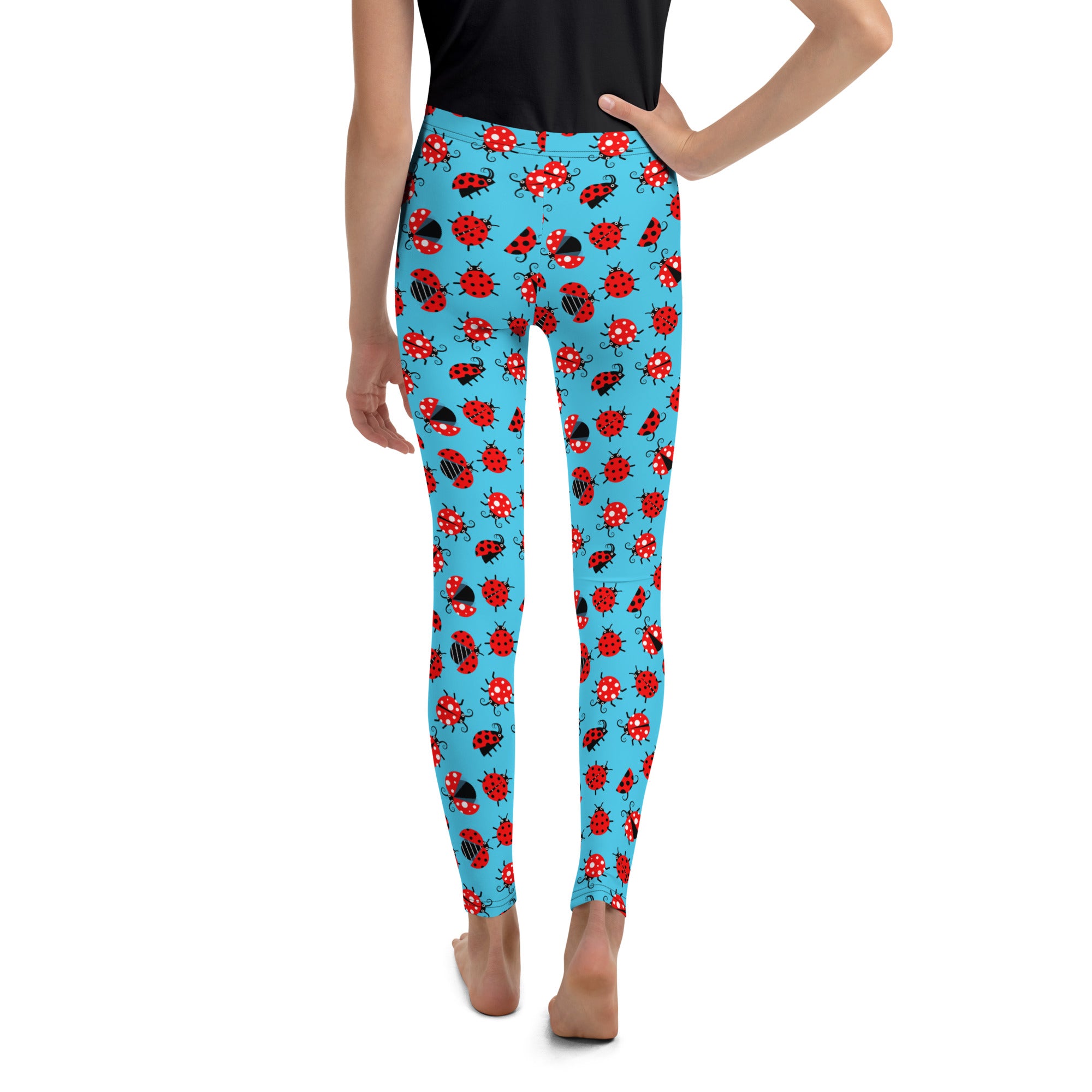 SHE REBEL - Lady Bug Youth Leggings (Girls' Sizes 8 - 20)